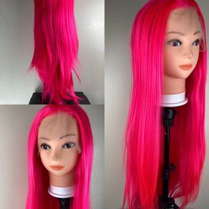 Hot Pink Lace Front Wigs
